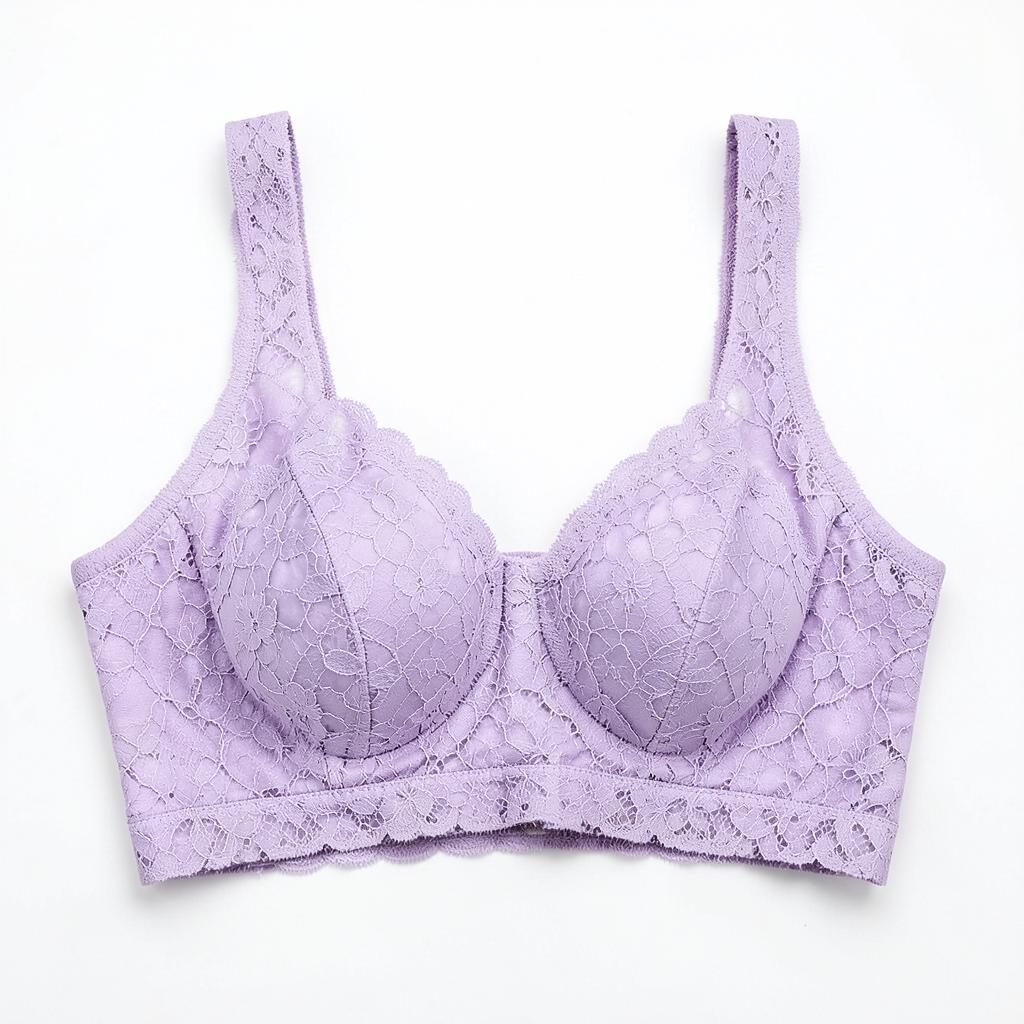 Lavender Lace Racerback Bra