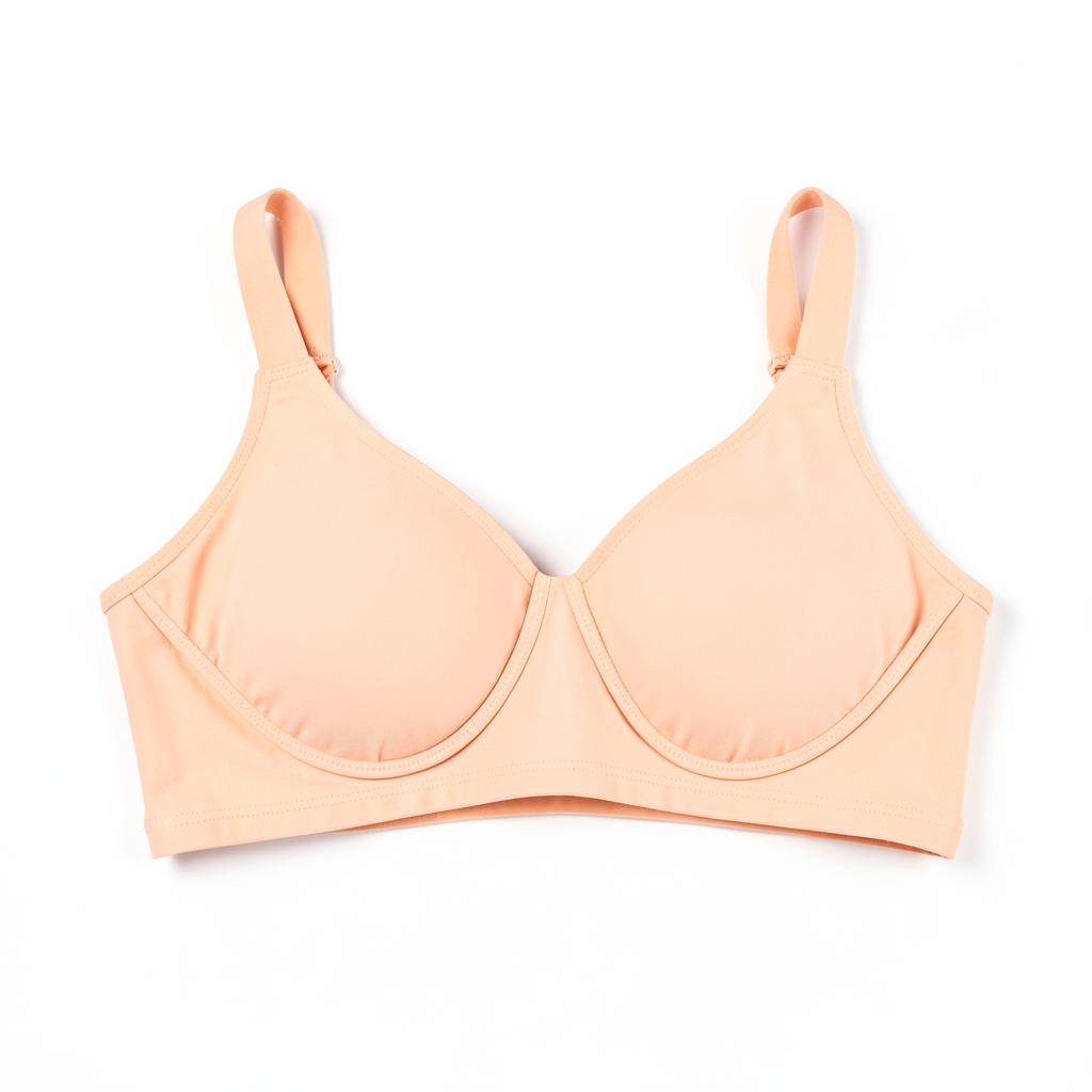 Peach Wirefree Full Coverage Bra