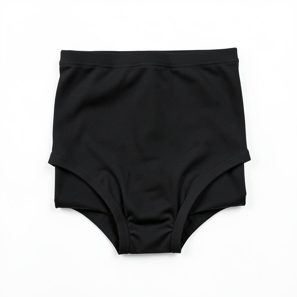 Black Seamless Microfibre Brief