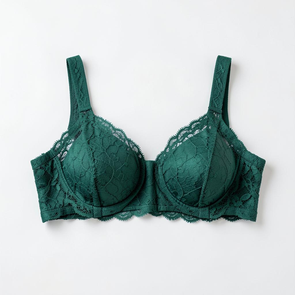 Emerald Lace Balconette Bra