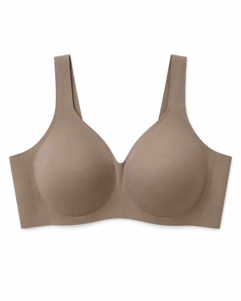 Taupe Seamless Minimizer Bra