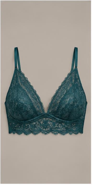 Teal Lace Designer Bralette