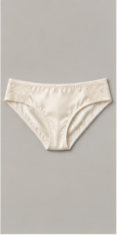 Ivory Satin Designer Hipster