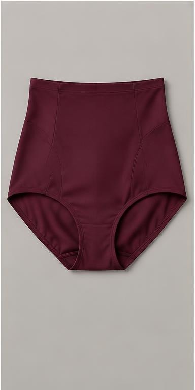Burgundy Sculpting High-Waist Brief