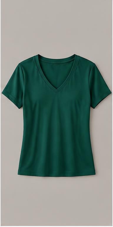 Emerald Modal V-Neck T-Shirt