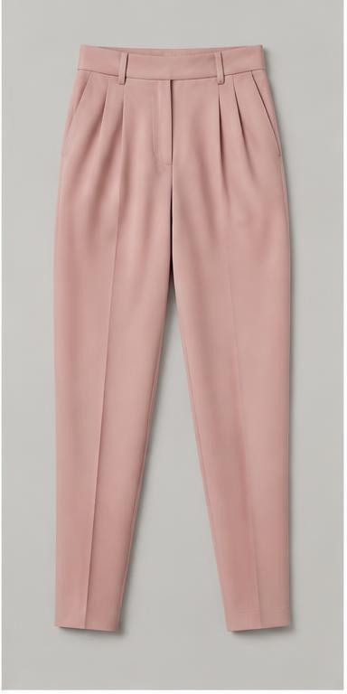 Blush Tailored Tapered Trousers