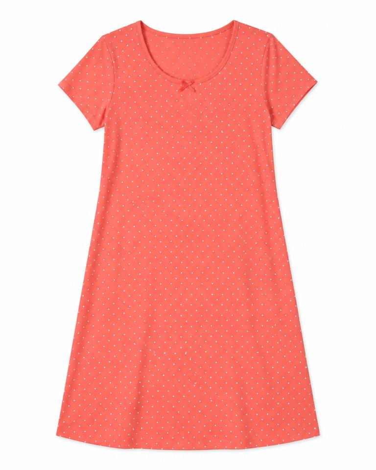 Lilac Short-Sleeve Sleep Dress