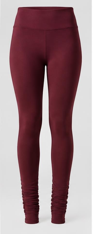 Burgundy Extra-Long Churidar Leggings
