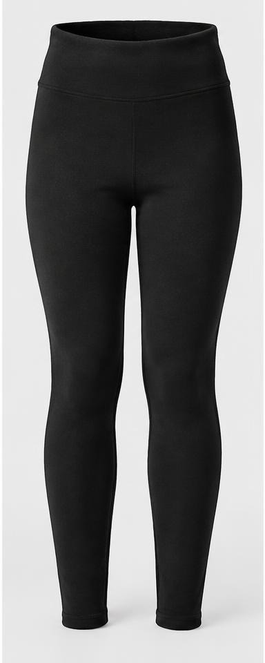 Black Fleece-Lined Thermal Leggings