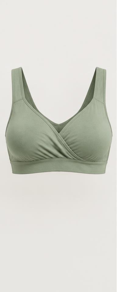 Sage Crossover Nursing Sleep Bra