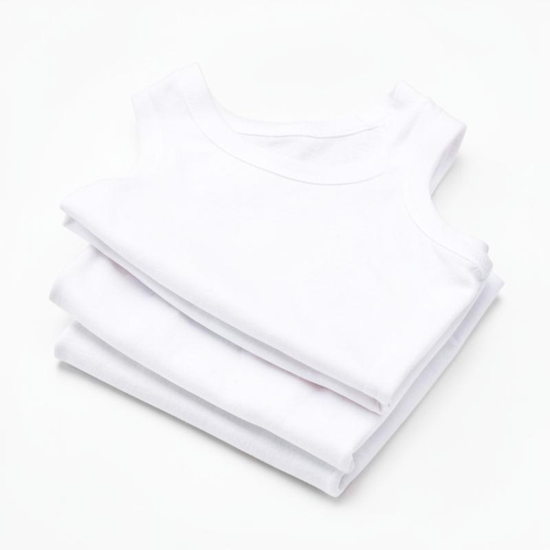 Boys Pure Cotton Vests — Pack of 3