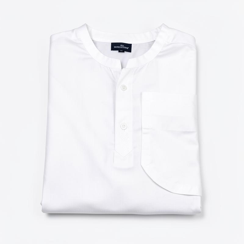 White Cotton Festive Kurta