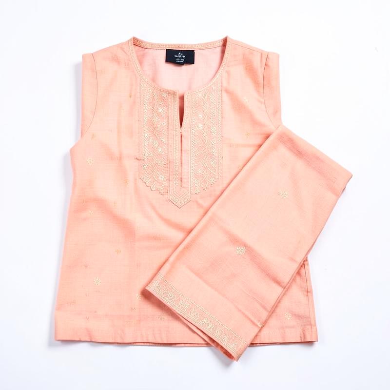Peach Kurti & Legging Set