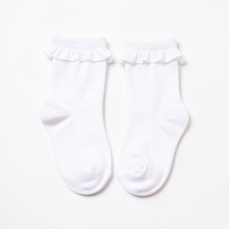 White Frill School Socks — Pack of 3