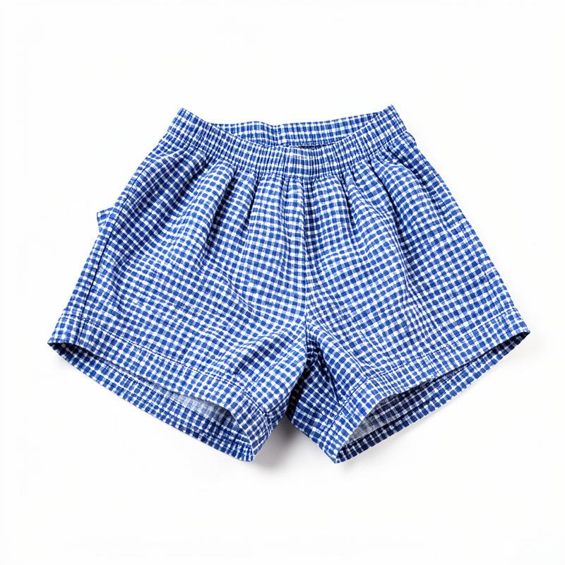 Blue Check Woven Boxers