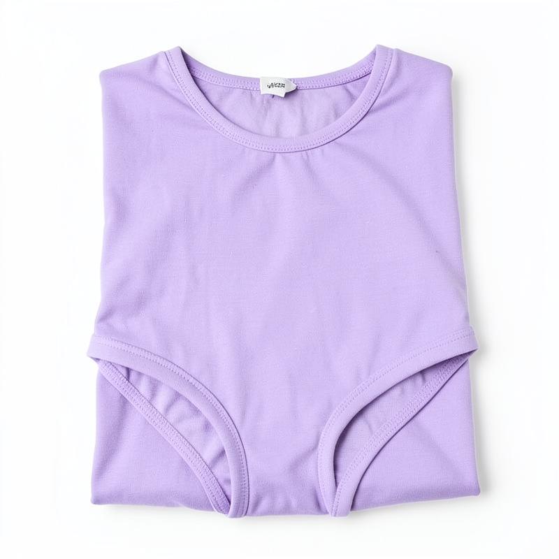 Lilac Cotton Sleep Romper