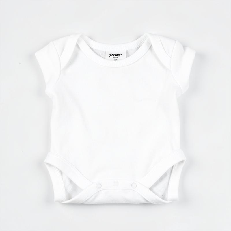 Newborn White Cotton Bodysuit