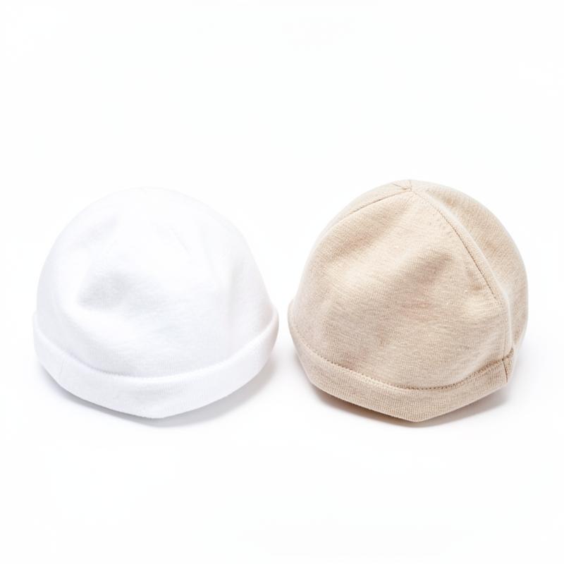 Newborn Cotton Caps — Pack of 2