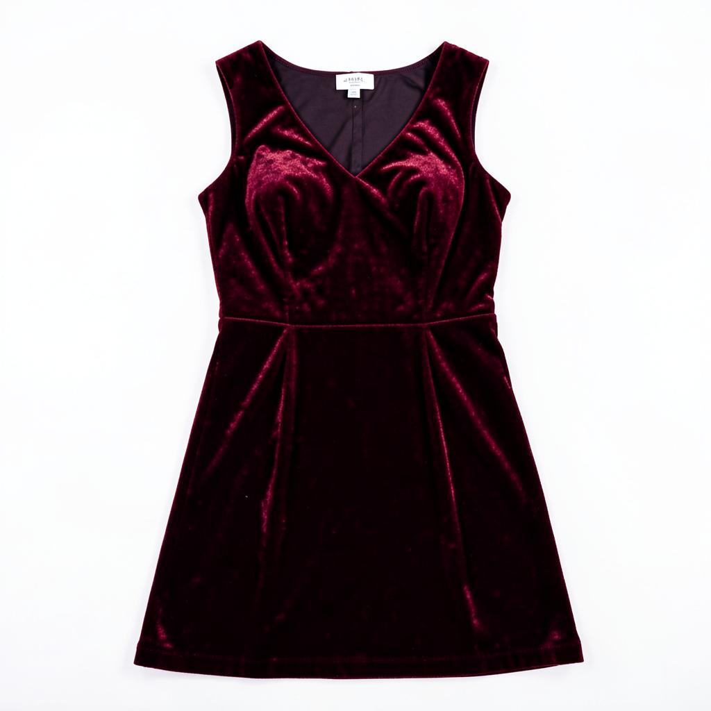 Maroon Velvet Winter Nighty