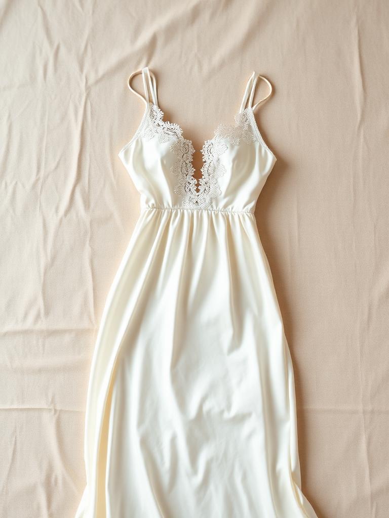 Bridal Satin Lace Nightgown