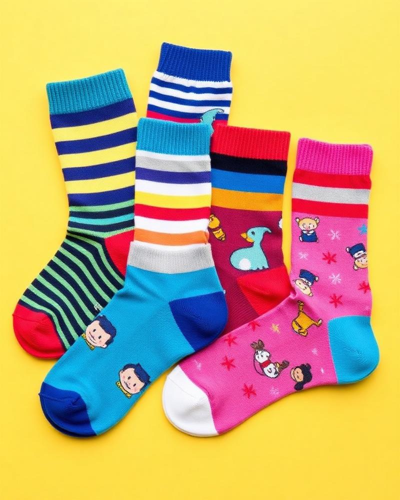 Kids Printed Socks — Pack of 4