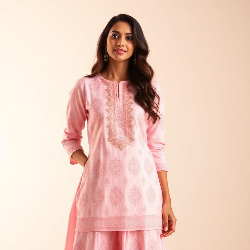 Chikankari Kurti & Palazzo Set