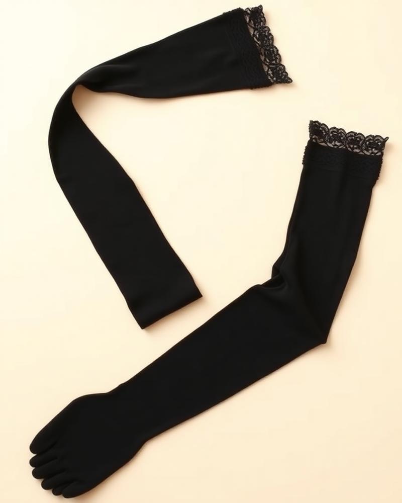 Lace Top Hold-Up Thigh-Highs
