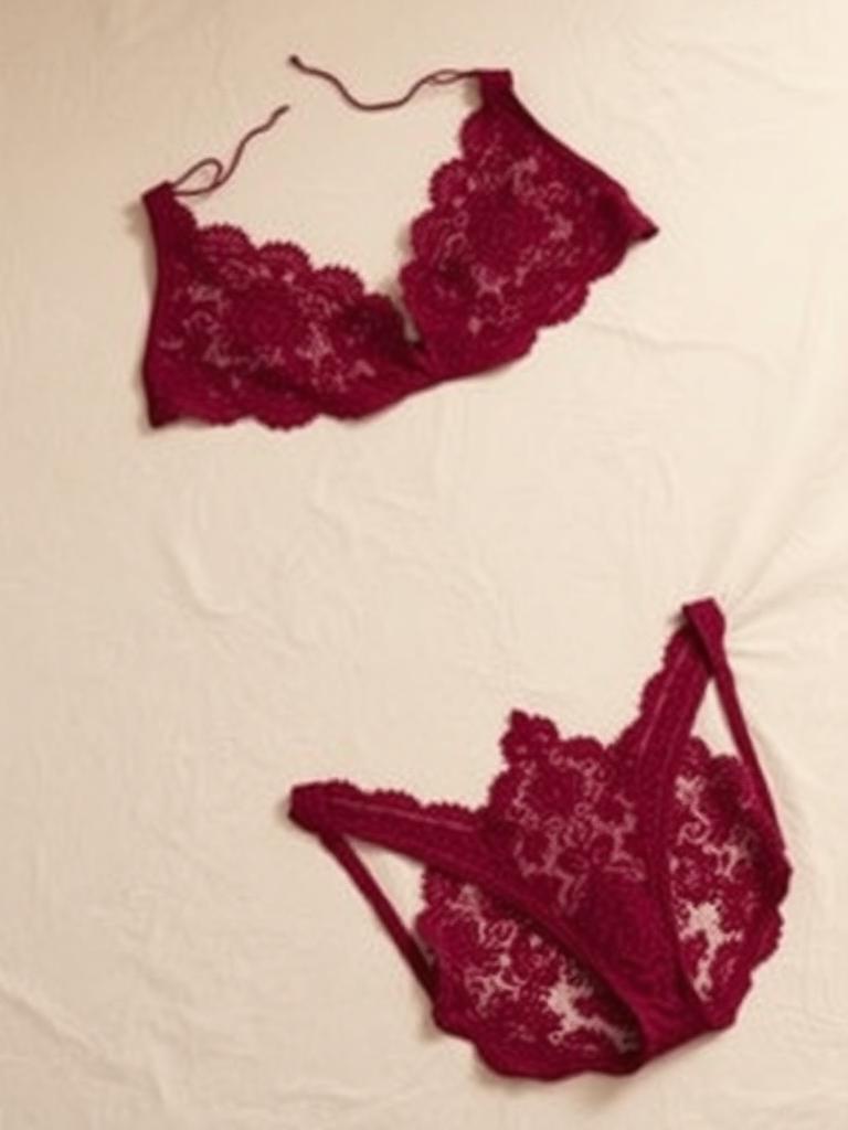 Burgundy Lace Cheeky Panty