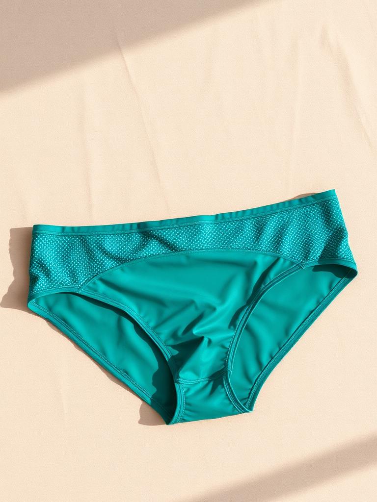 Teal Microfibre Bikini Panty