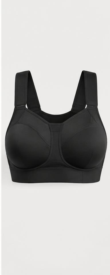 Black Maximum-Support Sports Bra
