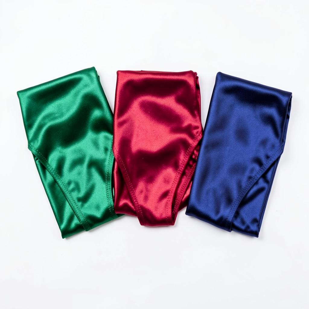 Jewel-Tone Satin Thongs — Pack of 3